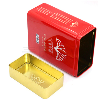 英德紅茶鐵盒，方形茶葉鐵盒包裝